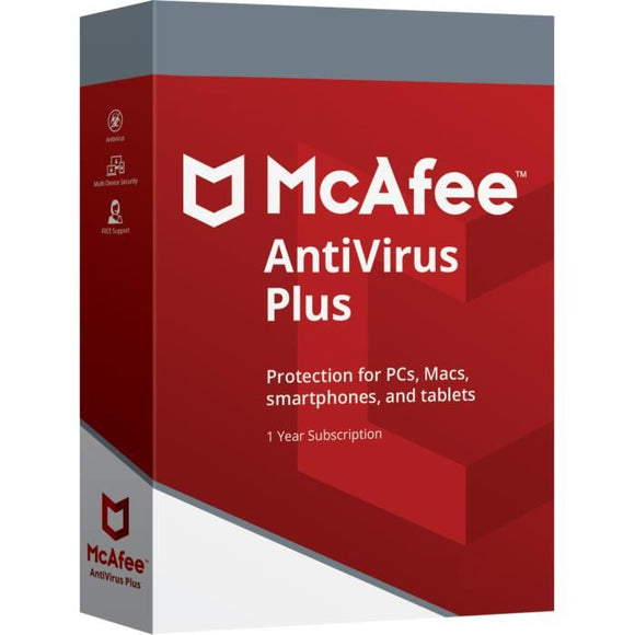 McAfee Antivirus Plus - 1 Utilisateur - BESTBUY CONGO