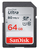 Carte Mémoire SDXC 64 Go SanDisk Ultra jusqu'à 80 Mo/s, Classe 10 - BESTBUY CONGO